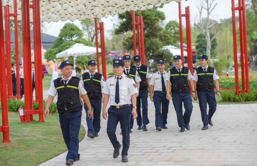 Lực lượng an ninh lớn đảm bảo môi trường an toàn sống cho cư dân