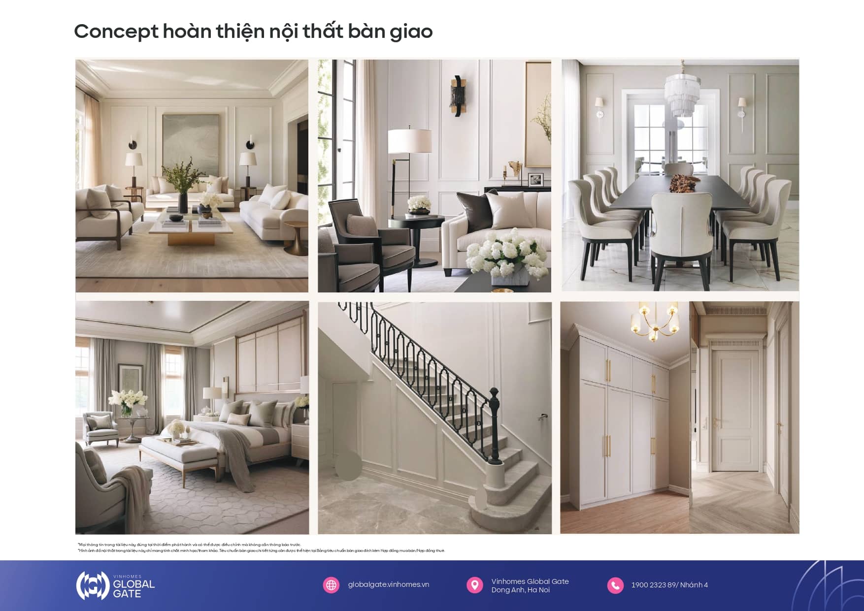Mẫu căn thuộc quỹ hoàn thiện Vinhomes Cổ Loa Global Gate