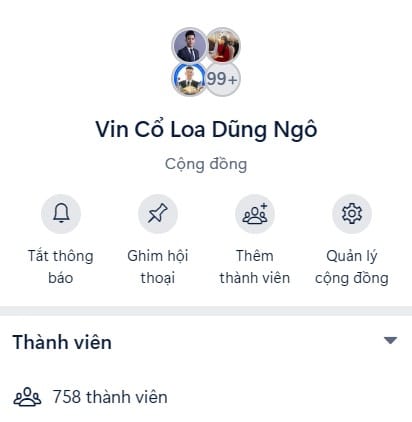 Group Vinhomes Cổ Loa của Dũng Ngô