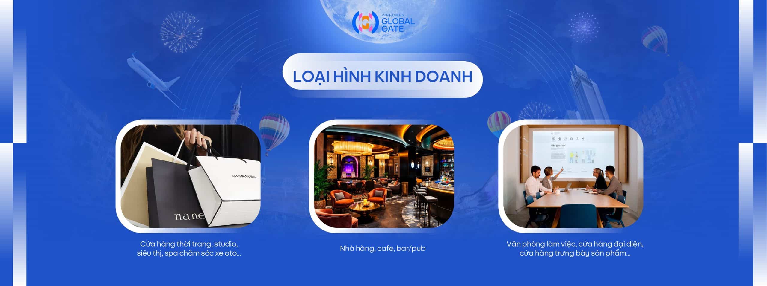 Loại hình kinh doanh phổ biến tại TMDV Vinhomes