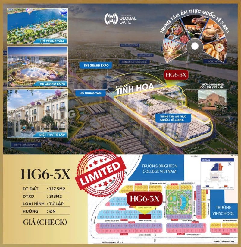 HG6-3X - Phân khu Tinh Hoa - Vinhomes Cổ Loa
