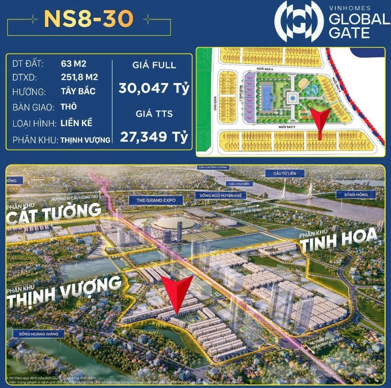 NS8-30 - Phân khu Thịnh Vượng - Vinhomes Cổ Loa
