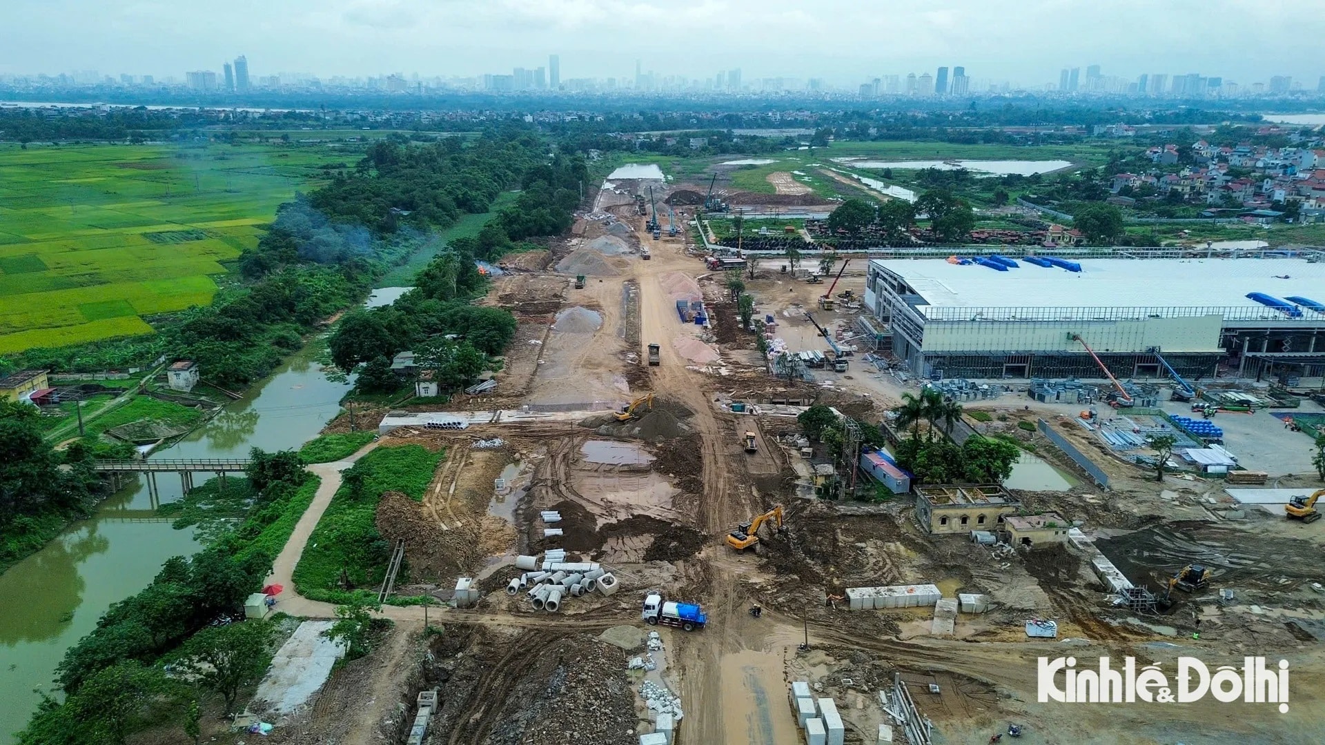 Phía Đông Anh, tiến độ triển khai cầu khá nhộ nhịp
