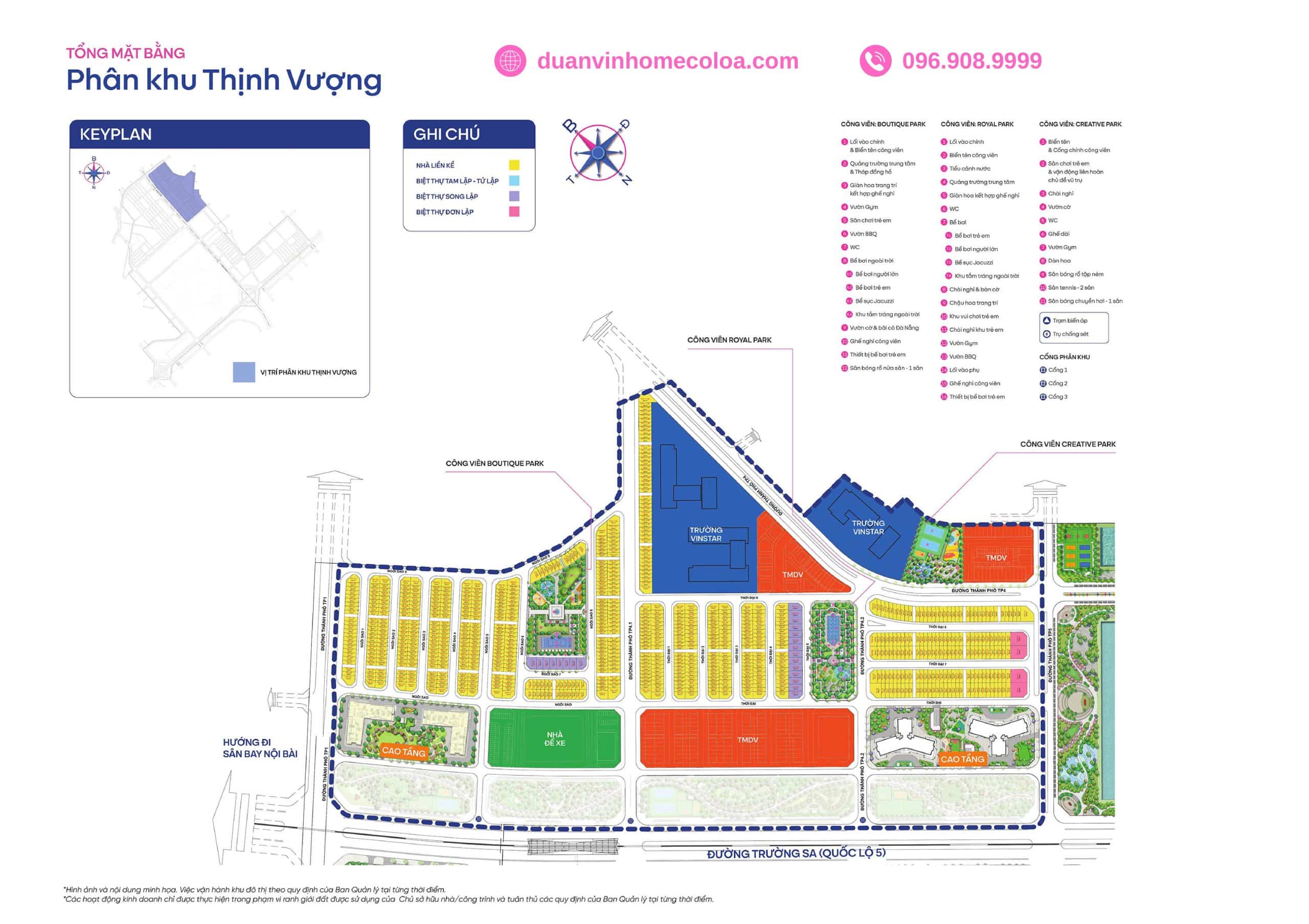 TMB phân khu Thịnh Vượng - Vinhomes Cổ Loa