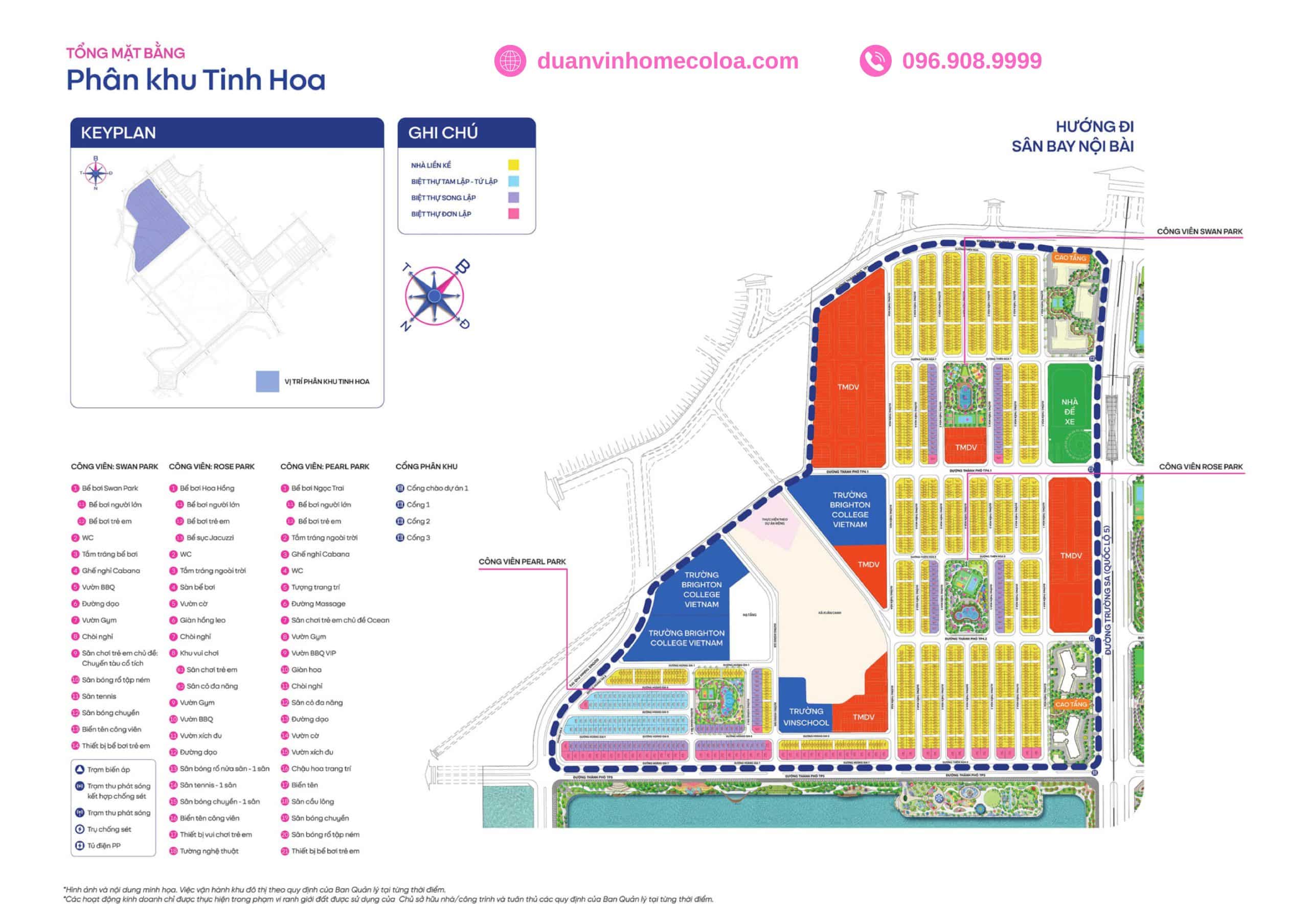 TMB phân khu Tinh Hoa - Vinhomes Cổ Loa