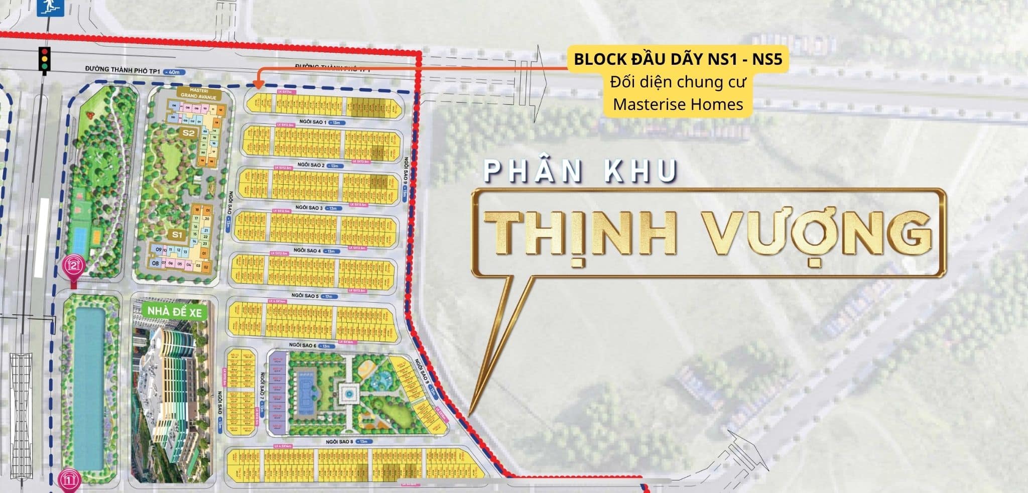 Vị trí Block NS1 - NS5