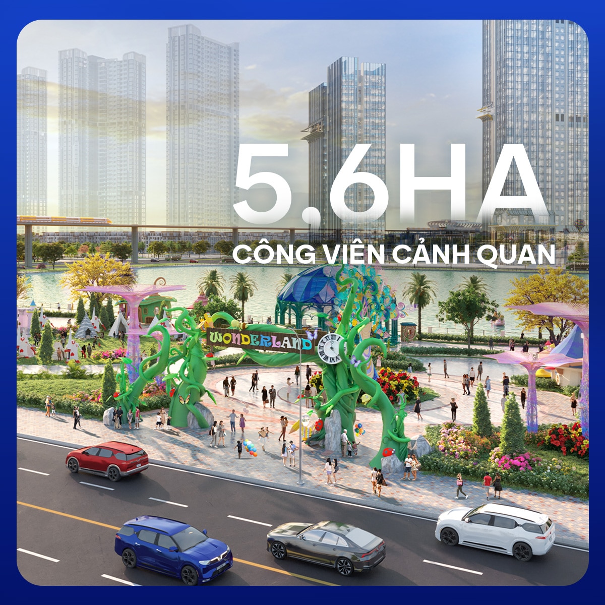Với diện tích lên tới 5.6ha, đây là công viên chủ đề trẻ em lớn nhất Hà Nội.