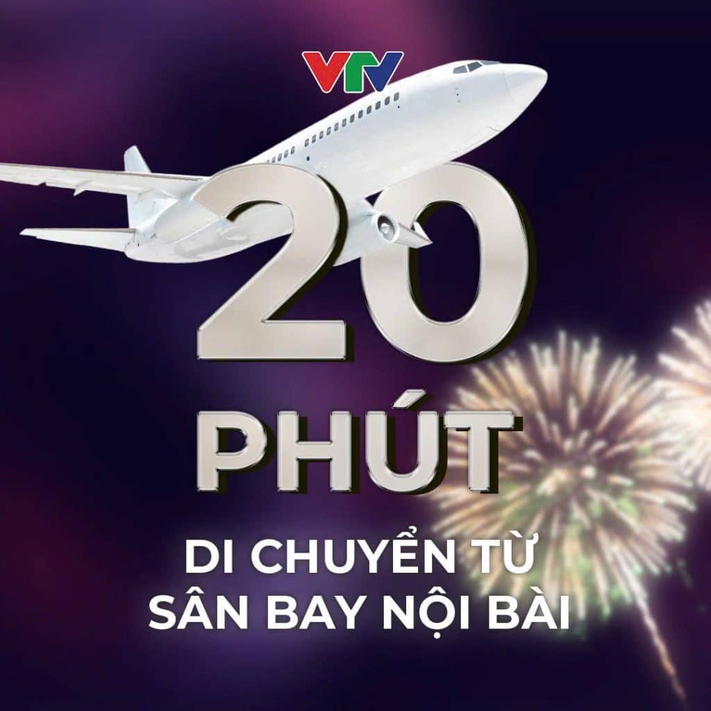 Di chuyển từ sân bay nội bài đến trung tâm triển lãm Việt Nam mất khoảng 20 phút