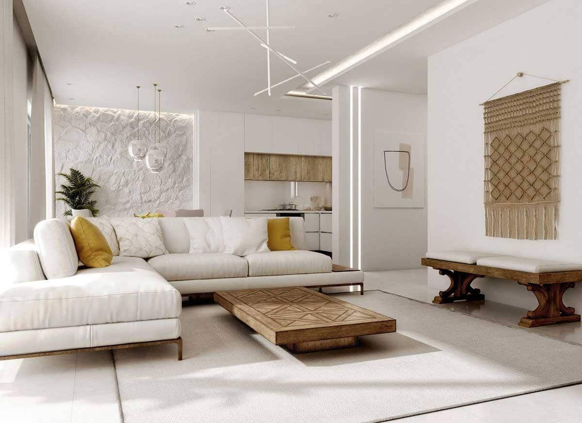Phong cách Địa Trung Hải thường sử dụng những màu sắc đặc trưng như màu xanh của biển cả và bầu trời
