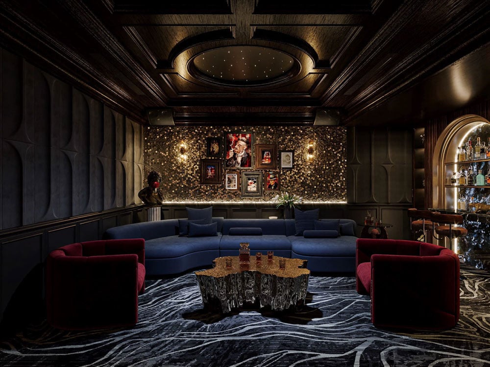 Quầy lounge trong nhà, dành riêng cho gia chủ thích thư giãn