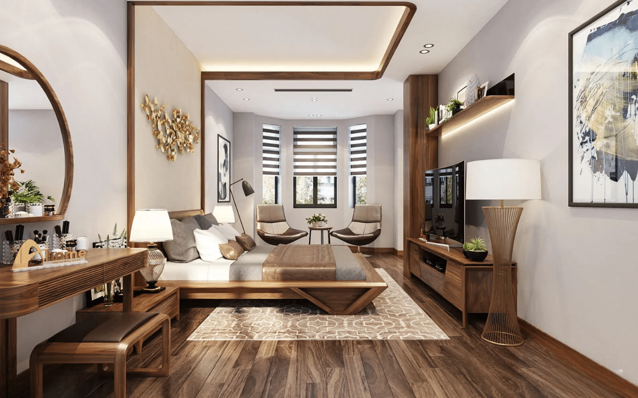 Sử dụng vật liệu cao cấp và bố trí thông minh để tạo nên vẻ đẹp cuốn hút cho biệt thự