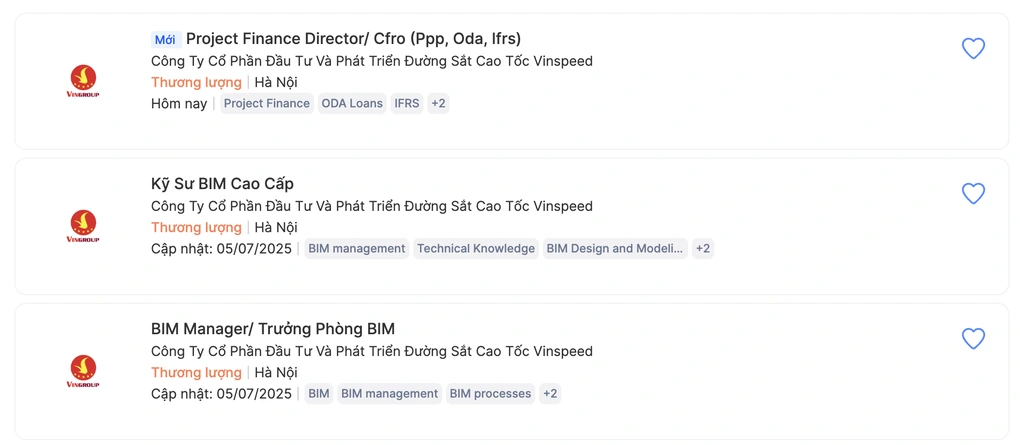 VinSpeed đang liên tục tuyển chọn, chiêu mộ nhận tài thực hiện dự án mang ý nghĩa lịch sử