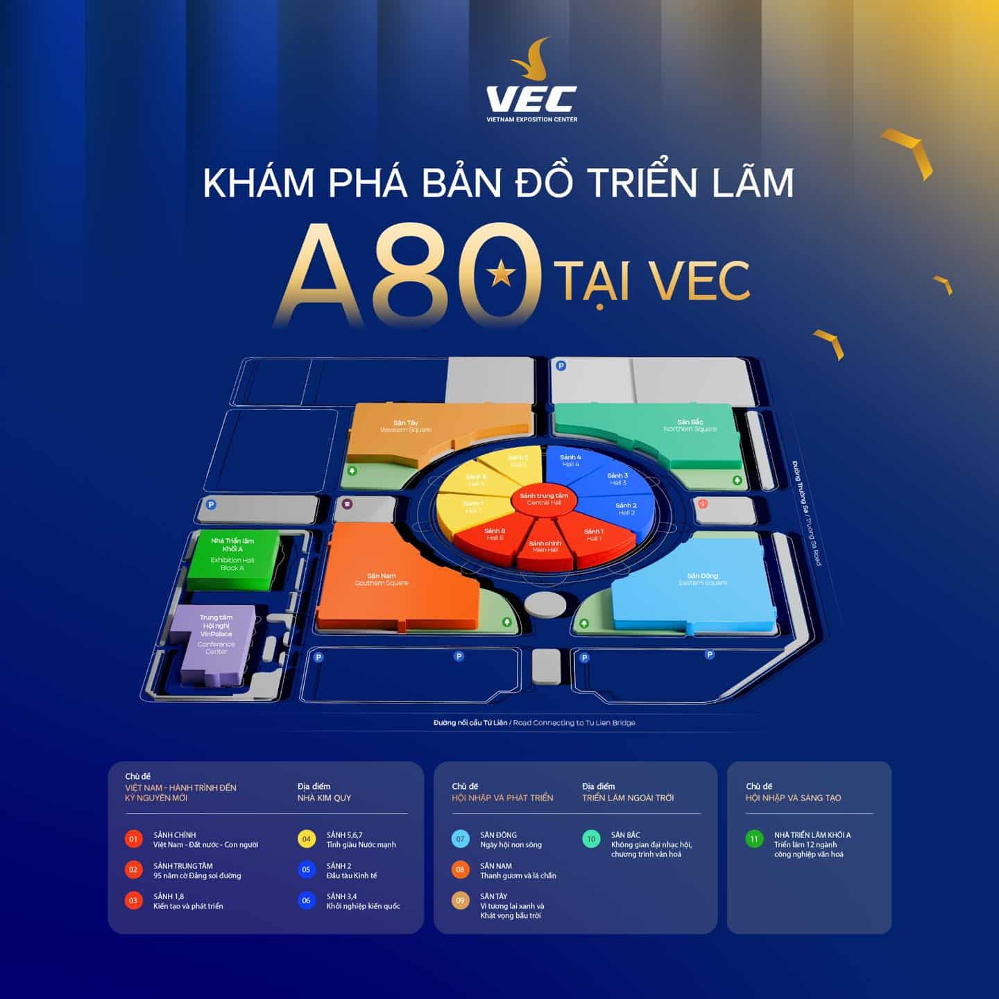 Bản đồ triển lãm Việt Nam VEC