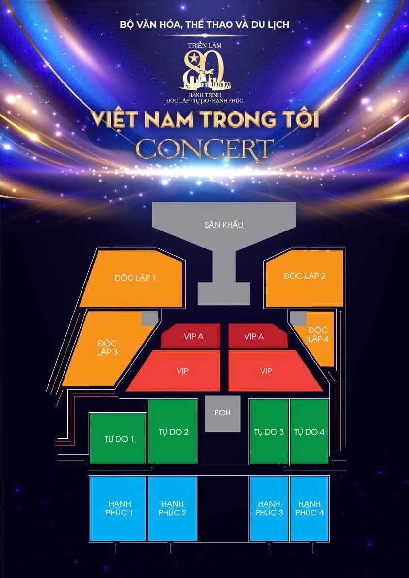 Sơ đồ sân khấu sự kiện