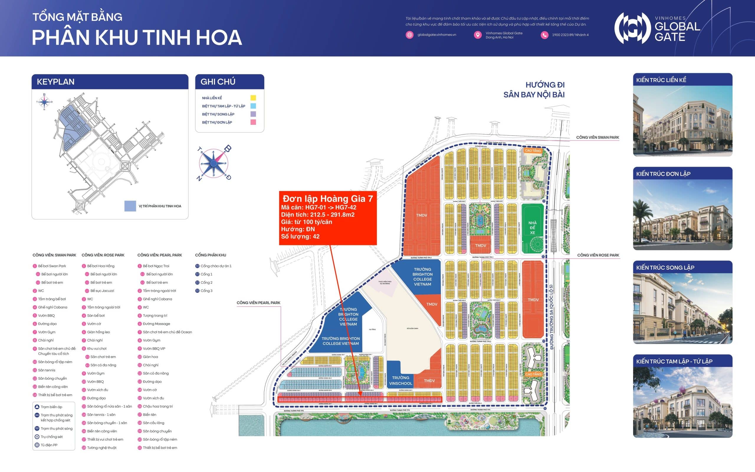 Vị trí biệt thự đường Hoàng Gia 7