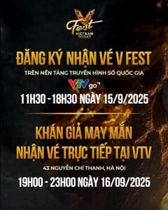 Đăng ký nhận vé V Fest Vietnam Today