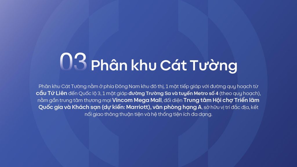 Phân khu Cát Tường Vinhomes Cổ Loa