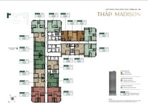 Mặt bằng tòa M3 Madison The Cosmopolitan
