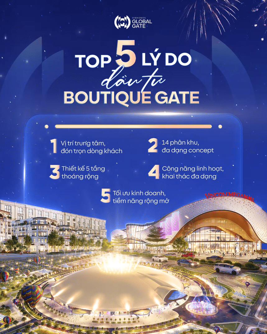 5 lý do đầu tư Boutique Gate