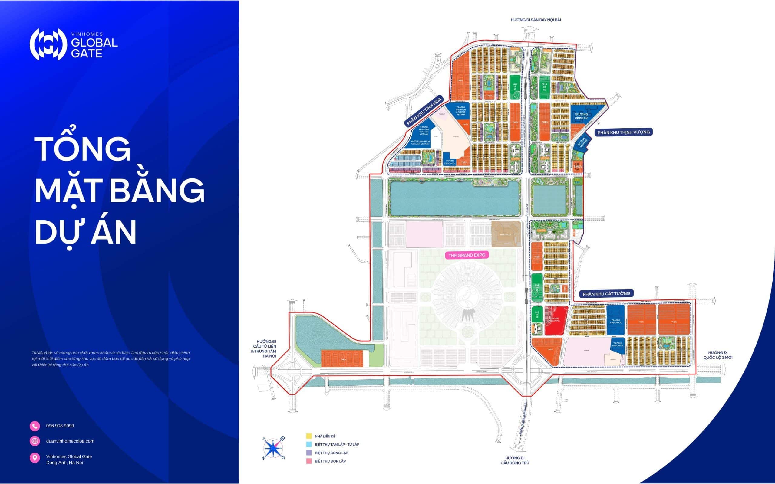 Tổng mặt bằng Vinhomes Global Gate Cổ Loa