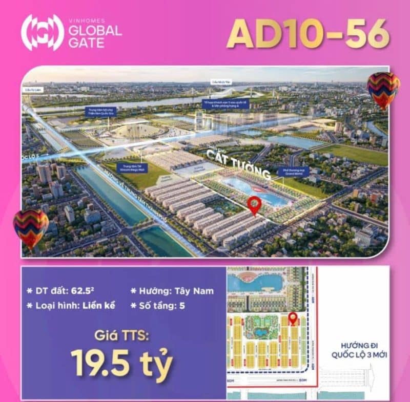 AD10-56 - Phân khu Cát Tường - Vinhomes Cổ Loa