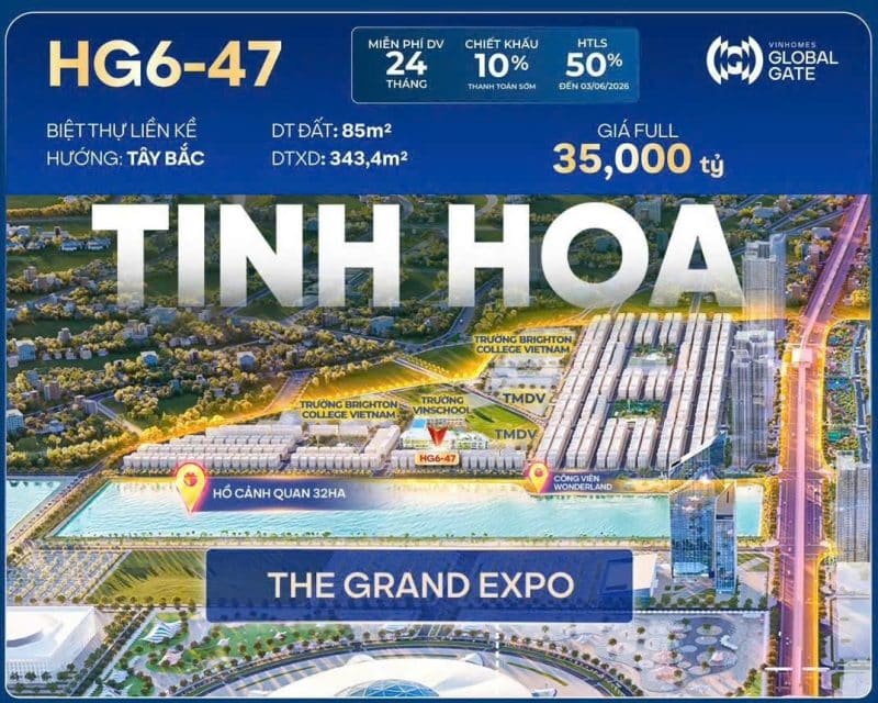 HG6-47 - Phân khu Tinh Hoa - Vinhomes Cổ Loa
