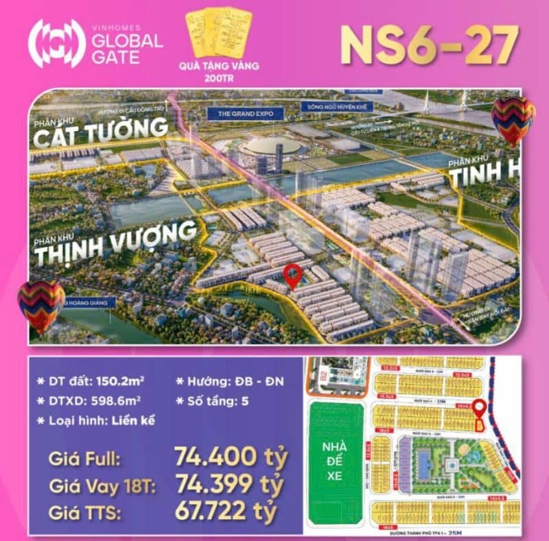 NS6-27 - Phân khu Thịnh Vượng - Vinhomes Cổ Loa