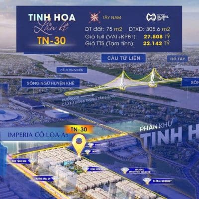 TN-30 - Phân khu Tinh Hoa - Vinhomes Cổ Loa