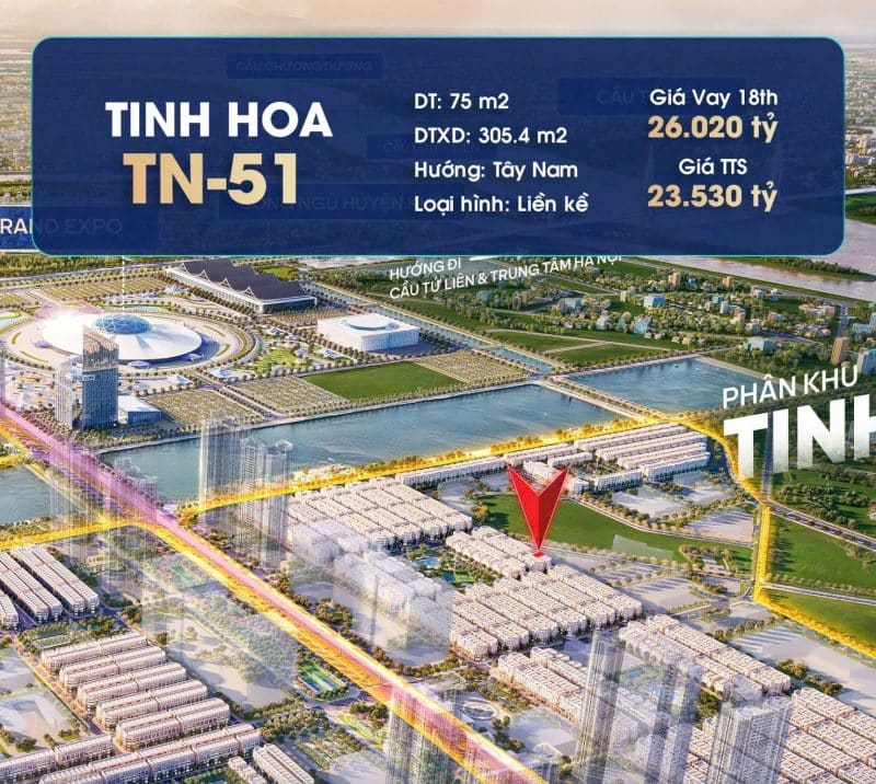 TN-51 - Phân khu Tinh Hoa - Vinhomes Cổ Loa
