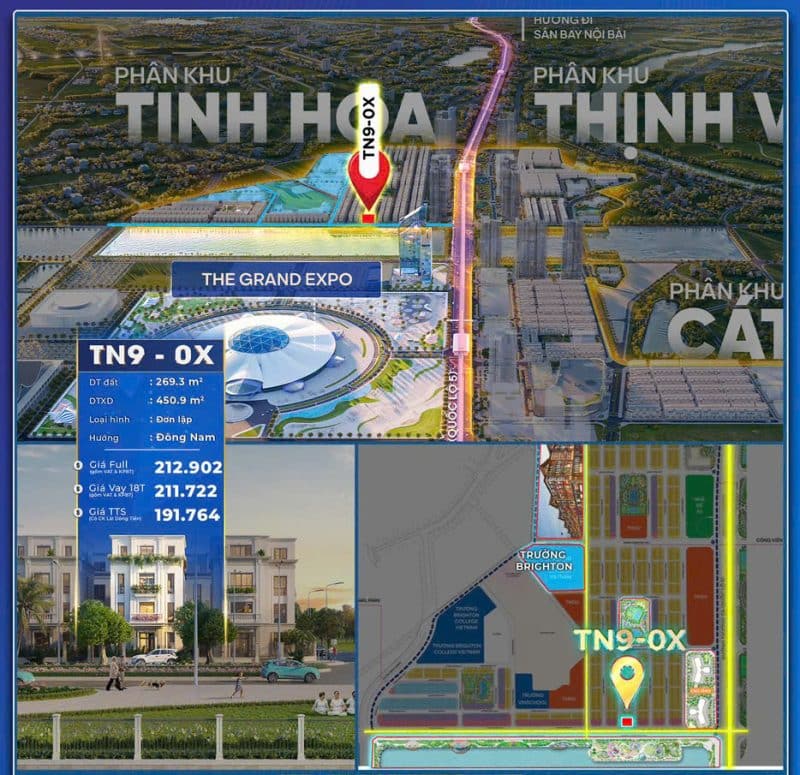 TN9-0X - Phân khu Tinh Hoa - Vinhomes Cổ Loa