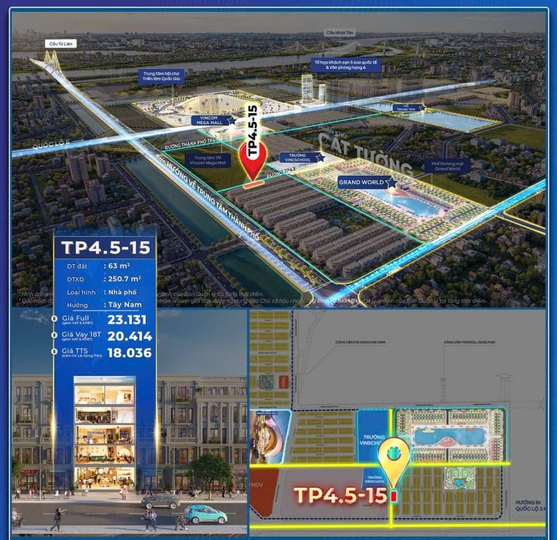 TP4.5-15 - Phân khu Cát Tường - Vinhomes Cổ Loa