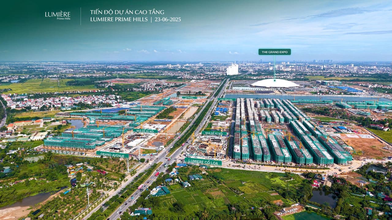 Tiến độ Lumiere Prime Hills tháng 06-2025